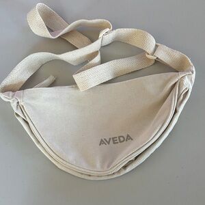 AVEDA Beige Canvas Crossbody Bag